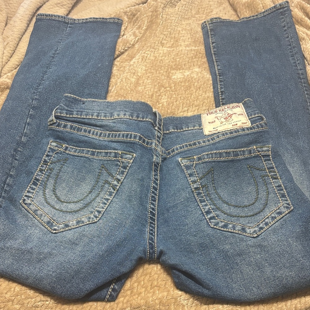 True Religion Women's Classic Blue Boot Cut Jeans